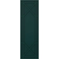 Ekena Millwork 12 W 68 H True Fit PVC bungalov fiksni kapci, termalno zeleno
