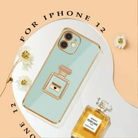Za futrolu za iPhone sa metalnim stalkom za ogledalo za parfemske bočice, slatke ženske futrole za djevojačko