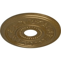 Ekena Millwork 1 8 Od 1 2 ID 7 8 P Genevieve stropni medaljon, ručno oslikano blijedo zlato