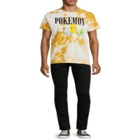 Pokemon muški i veliki muški lik Tie Dye grafički Print T-Shirt