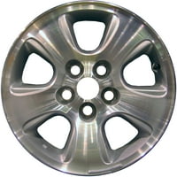 Obnovljeni OEM aluminijumski aluminijumski točak, Mašinski W Silver Vent, odgovara 2001-Mazda Tribute