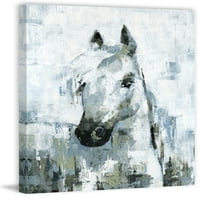 Parvez Taj magični bijeli konj otisak slike na omotanom platnu