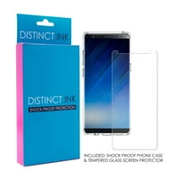 Distinconknk Clear Shootofofofofoff Hybrid futrola za Samsung Galaxy Note - TPU BUMPER Akrilni zaštitni zaslon od stakla za hladnjak - radno putovanje