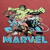 Marvel Boys Osvetnici s dugim rukavima i kratkim rukavima grafički tee, dvodijelni, veličine 4-18