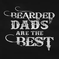Otac i sin kćeri brade i tetovaže otac koji odgovara majicama se postavila majica crna mala mališana dječja