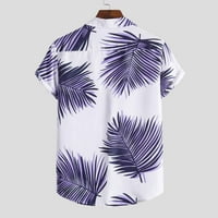 Muška Tops klirens Muška Moda etnički kratki rukav Casual štampanje havajska košulja bluza T-shirt Flash