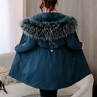 GiliGiliso ženska poliesterska Outwear jakna odgovara ženskoj modnoj vanjskoj odjeći dugi pamučni jastučići