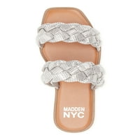 Madden NYC ženska Dvopojasna sandala od vještačkog dijamanta