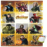 Marvel Cinemat univerzum - Osvetnici - Infinity rat - zidni plakat kolaža, 14.725 22.375