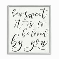 Stupell IndustriesHow Sweet it Is TypographyFramed Wall Art by Daphne Polselli