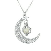Wozhidaoke ogrlice za žene Svjetleća šuplja spiralna ogrlica čarobna bajkovita užarena ogrlica Valentinovo
