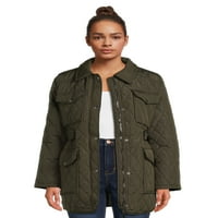 Urban Republic ženska tanka prošivena jakna sa pojasom