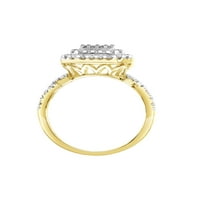 3 4CTW 10KT Žuto zlato Emerald Limited Edition originalni certificirani dijamantni prsten za održavanje