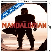 Star Wars: Mandalorian - ključni umjetnički zidni poster sa push igle, 22.375 34