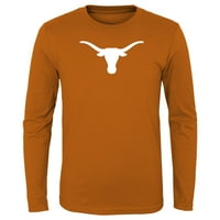 Omladinska Teksas Narandžasta Teksas Longhorns Logo Majica Sa Dugim Rukavima