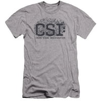 Csi-Distressed Logo-Premium Slim Fit Shirt Shirt Shirt-Small