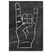 Wynwood Studio Simboli i predmeti Zidna umjetnost platnene otiske 'Rock na' Početna Dekor, 16 24