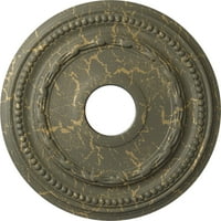 Ekena Millwork 3 8 od 5 8 ID 1 P Federalni stropni medaljon, ručno oslikana lješnjaka od vještice