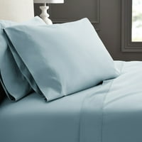 Hotelski stil luksuznih 4-komadnih navoja, plavi čvrsti pamučni krevet, kralj