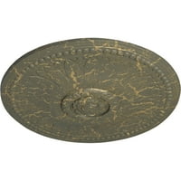 Ekena Millwork 1 8 od 3 4 P sa bailey stropne medaljon, ručno oslikana vještica lješnjaka