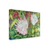 Zaštitni znak likovne umjetnosti' Protea i crveni đumbir ' platnena Umjetnost Joanne Porter