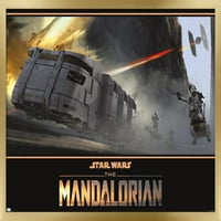 Star Wars: Mandalorijska sezona - vezati borbeni zidni poster, 22.375 34
