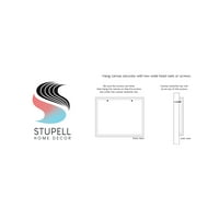 Stupell Industries Live Life Happy Groovy Fraza Holiday Slikarstvo Galerija zamotana platna Print Wall Art Art