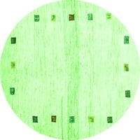 Ahgly Company u zatvorenom okruglom krute zelenim modernim prostirkama područja, 7 'okruglo