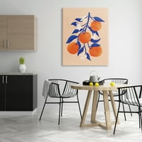 Stupell Orange Tree Citrus cvjetovi hrane i pića Galerija slikanje zamotane platnene ispis Wall Art