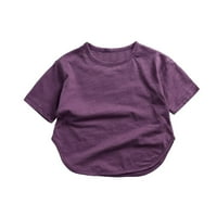 DxhmoneyH Dijete Djevojčice Dječaci Ljeto Kratak Rukav Čvrsta Bombona Casual Labave T-Shirt