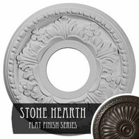 Ekena Millwork 7 8 od 5 8 ID 7 8 P helenski stropni medaljon, ručno oslikani kameni ognjište