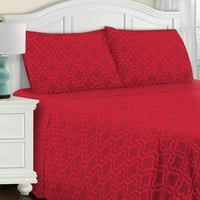 Extra Soft All Sease četkani pamučni flanel posteljina jastuci, dvodijelni jastučni list set od strane dojmova - Trellis, King