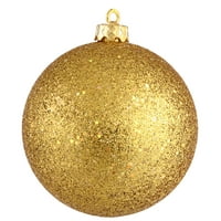 Vickerman 10 Antique Gold Sequin Ball Ornament