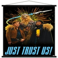 Star Wars: Solo - Trust nam zidni poster sa drvenim magnetnim okvirom, 22.375 34