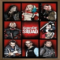 Kino stripova - Squad samoubistva - rešetki zidni poster, 14.725 22.375