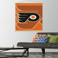 Philadelphia Flyers - Logo zidni poster sa drvenim magnetskim okvirom, 22.375 34
