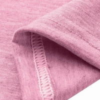 Daqianske košulje za žene Žene Trudna kratka rukav trudna haljina za negu čvrsta suknja Žene materinske majice Pink 4