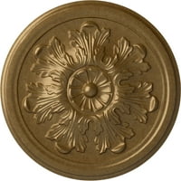 Ekena Millwork 3 4 od 7 8 P Legacy Acanthus stropni medaljon, ručno oslikano blijedo zlato