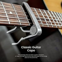 Komplet dodatne opreme za Pyle žice Capo-Premium cink metalni kapo i Čelični tobogan za akustičnu gitaru
