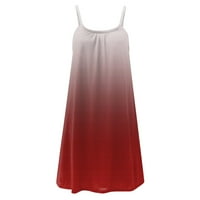 Finelylove Drop ženske haljine plus veličina cvjetna haljina za žene A-line Redovni ispisani bez rukava